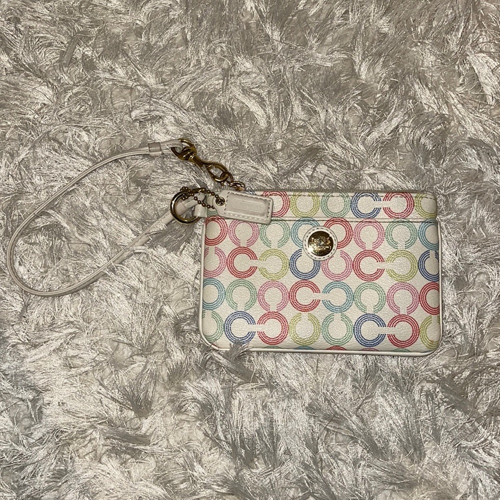 White coach wristlet